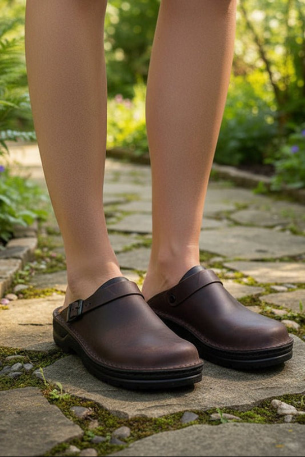 Women's comfortable support clogs for all-day wear. Ideal slip-on walking shoes offering foot relief.
