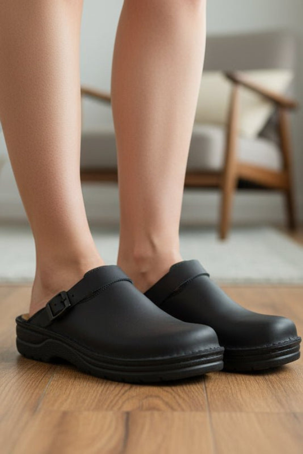 Women's comfortable slip-on clogs with excellent support, perfect for work, walking, & casual wear.