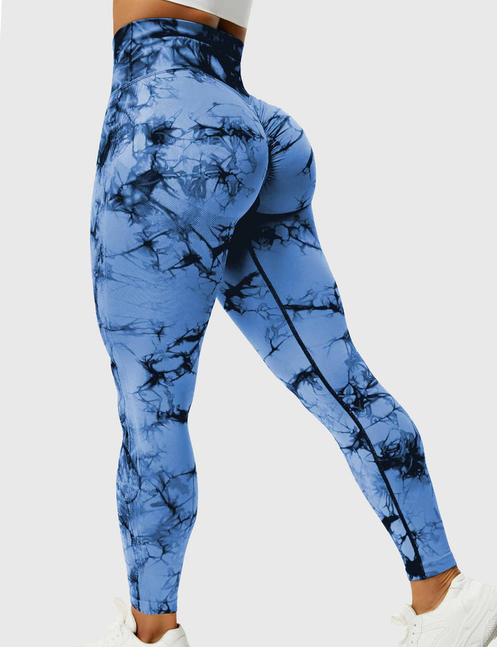 Stylish women's tie dye leggings for fashion-forward activewear.