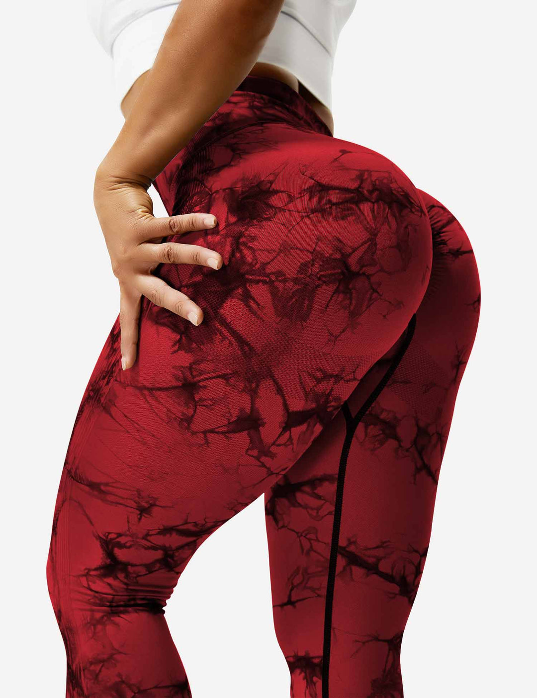 Chic tie dye leggings for women, perfect for casual fashion.