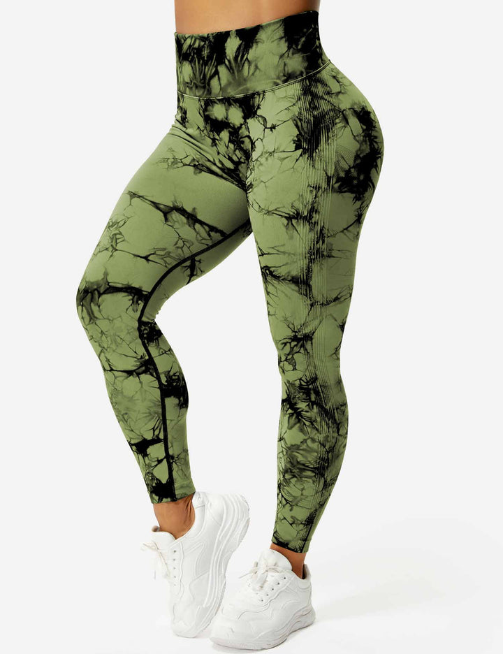 Supportive tie dye leggings for women's active lifestyle.