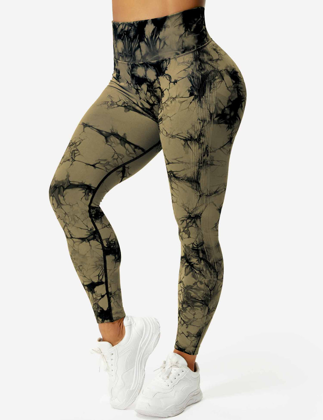 High-waist tie dye leggings for women, flattering & comfortable.