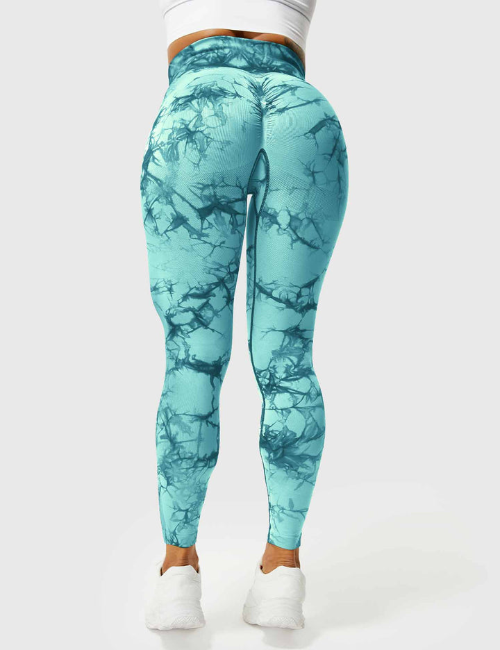 Vibrant tie dye activewear leggings for women, soft & flexible.
