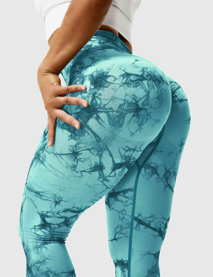 Women's comfortable tie dye leggings for yoga and daily comfort.