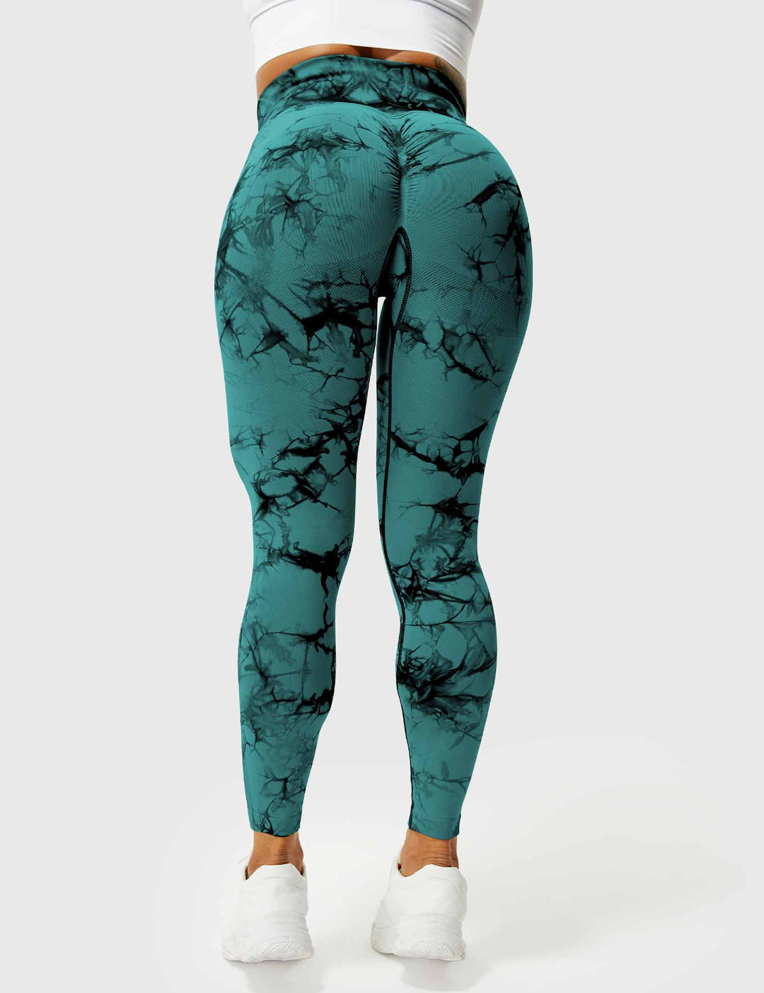 Comfortable tie dye high-waist leggings for women's active life.