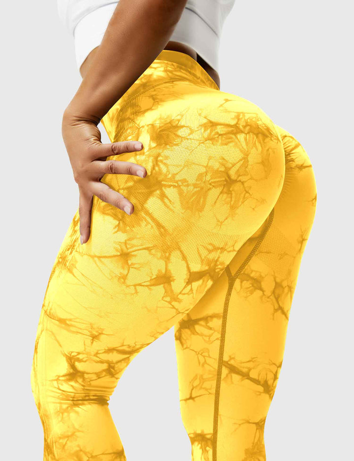 Fashionable tie dye leggings for women, designed for versatile wear.