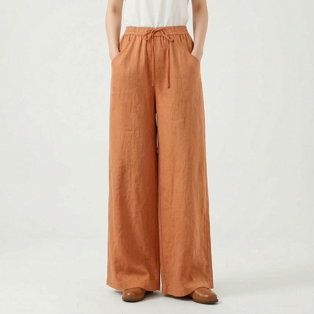 Versatile women's wide-leg pants in a comfortable, relaxed fit. Ideal casual wear for spring, summer, & everyday style.