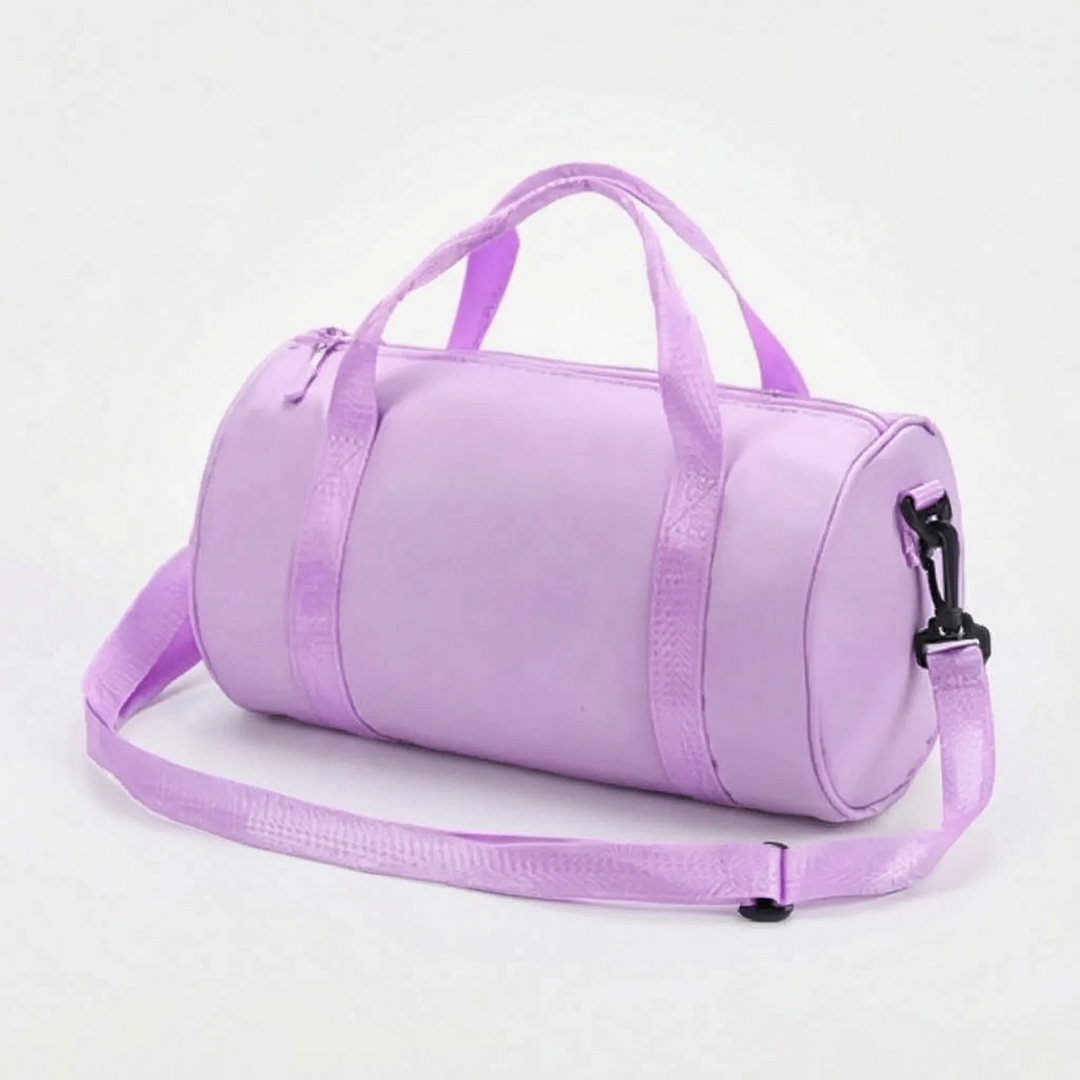 Stylish women's mini duffel for gym, yoga, and daily use. Durable nylon material for active lifestyles.