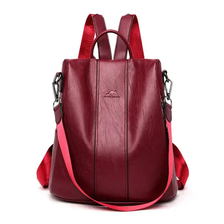 Fashionable women's daypack with clever hidden pockets, ideal for organizing essentials securely.