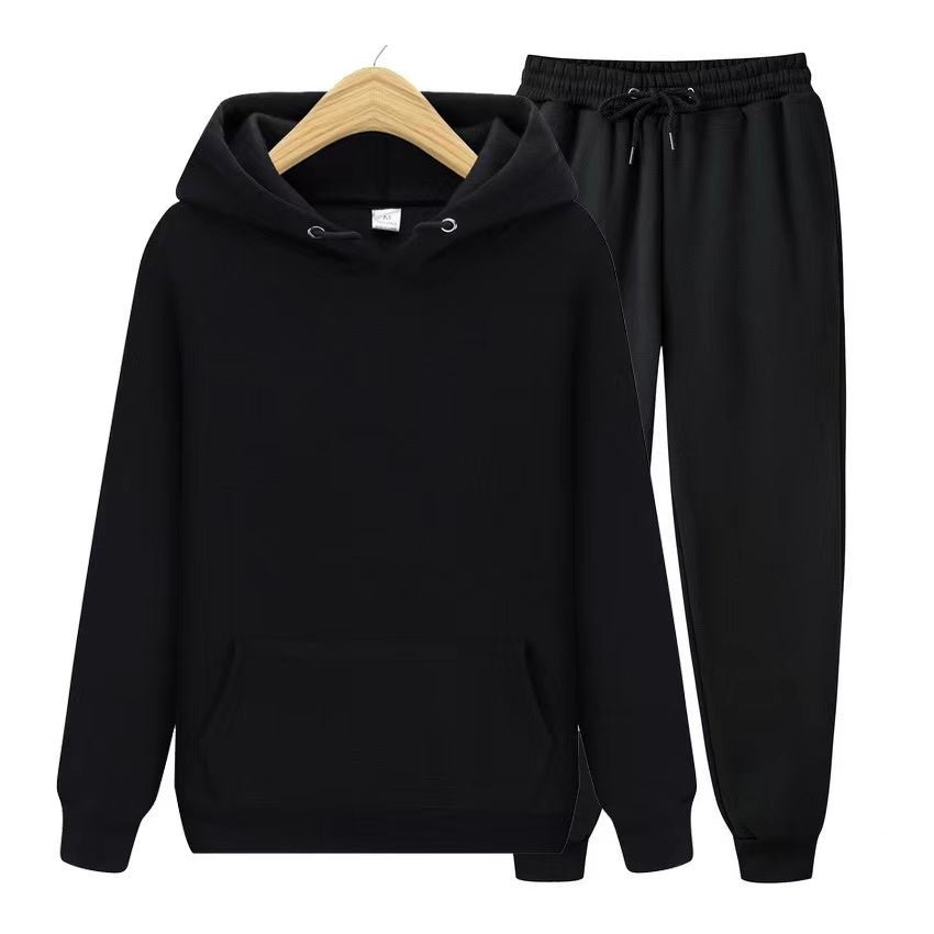 Women's Cozy Comfort Hooded Sweatshirt & Jogger Set in soft fabric. Ideal loungewear.