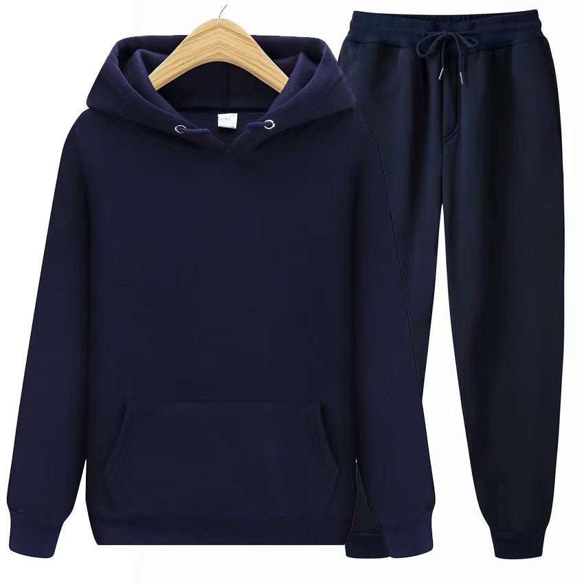 Relaxed fit women's sweatshirt & jogger casual outfit, perfect for home or errands.