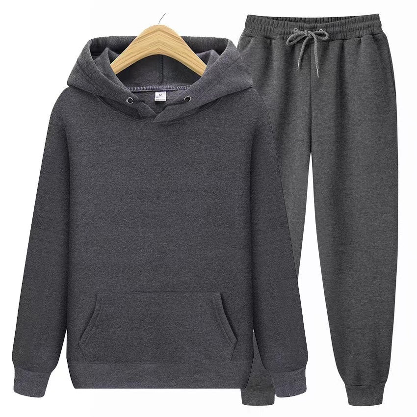 Soft women's comfort set: hooded top and matching jogger pants for ultimate relaxation.