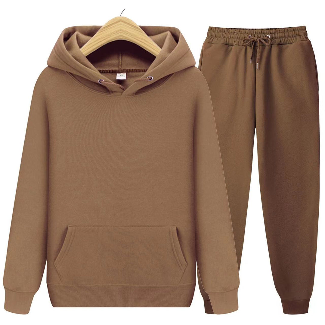 Women's comfortable sporty hoodie and matching jogger pants for active or relaxed days.
