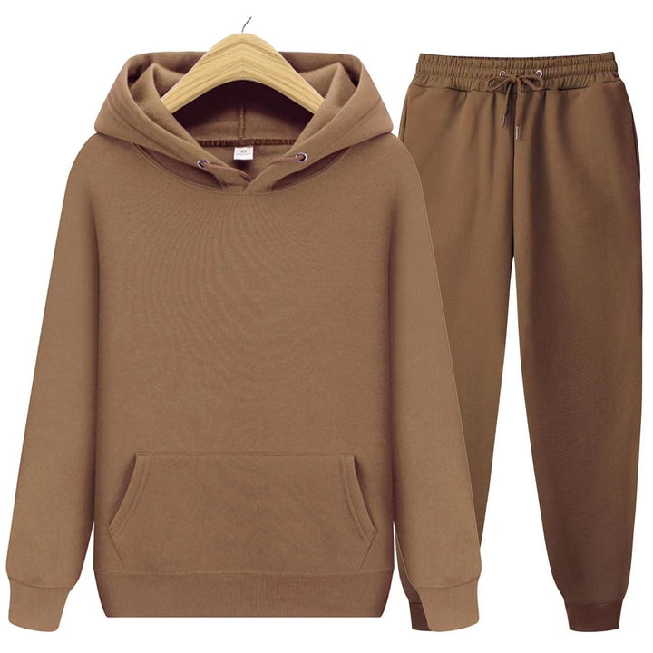 Women's comfortable sporty hoodie and matching jogger pants for active or relaxed days.
