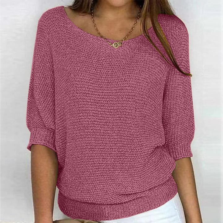Versatile women's comfort pullover, an elegant knit sweater for fall fashion.