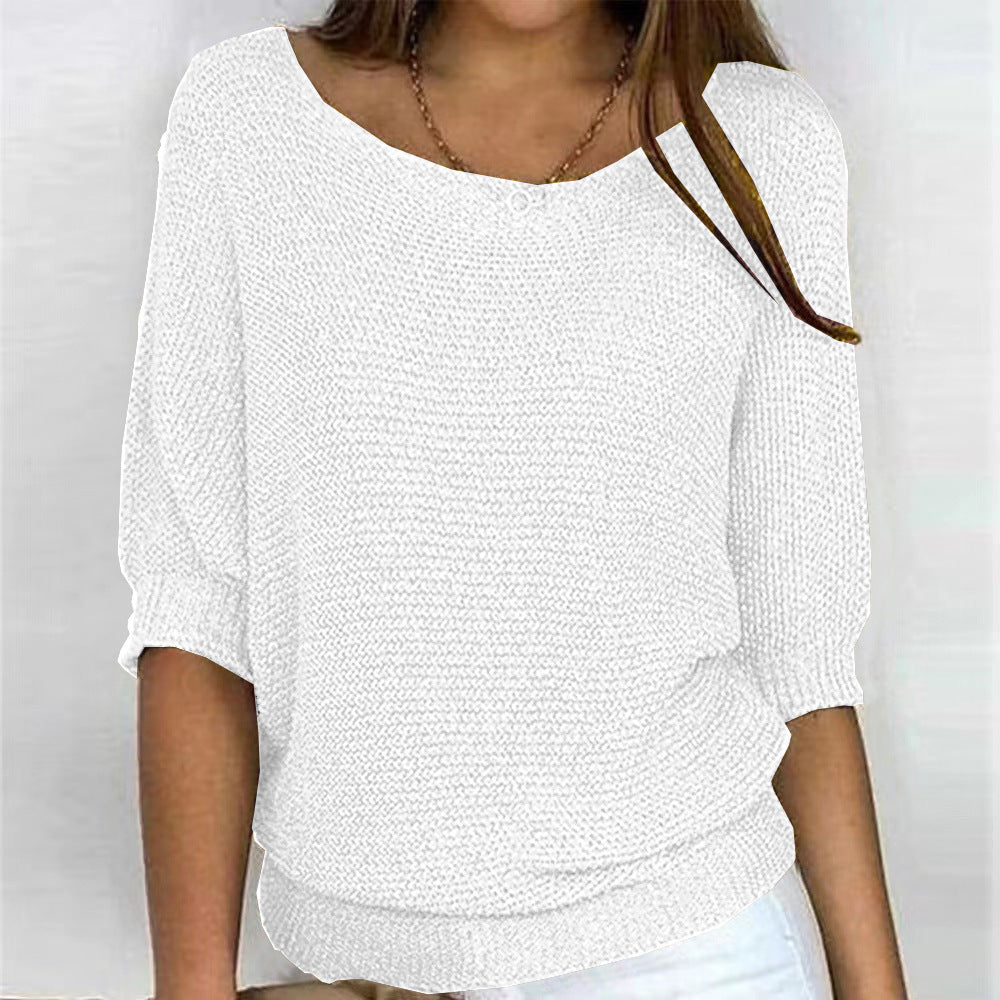 Chic women's pullover sweater, ideal for comfortable and casual everyday fashion.