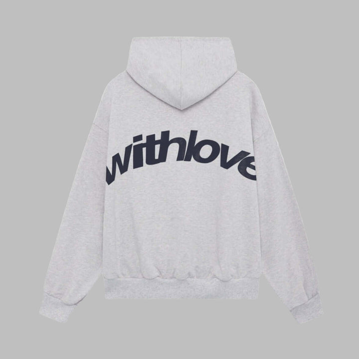 Women's cozy graphic hoodie in soft fabric, perfect for comfortable everyday style & casual loungewear.