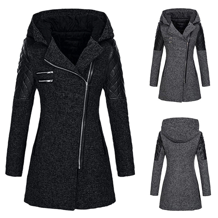 Luxurious women's cozy quilted coat, designed for ultimate warmth & elegant winter fashion outerwear.