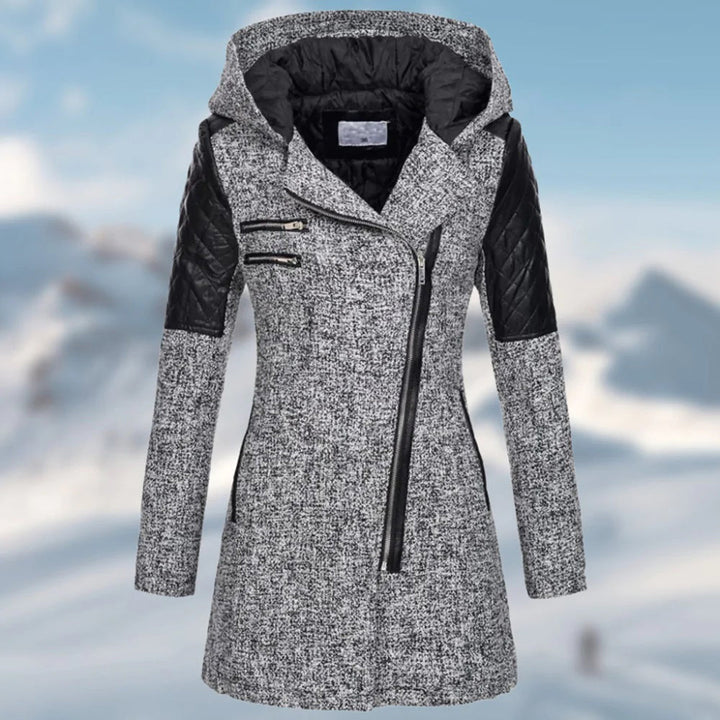 Fashionable women's quilted jacket, providing ultimate warmth & a cozy fit for stylish winter wear.