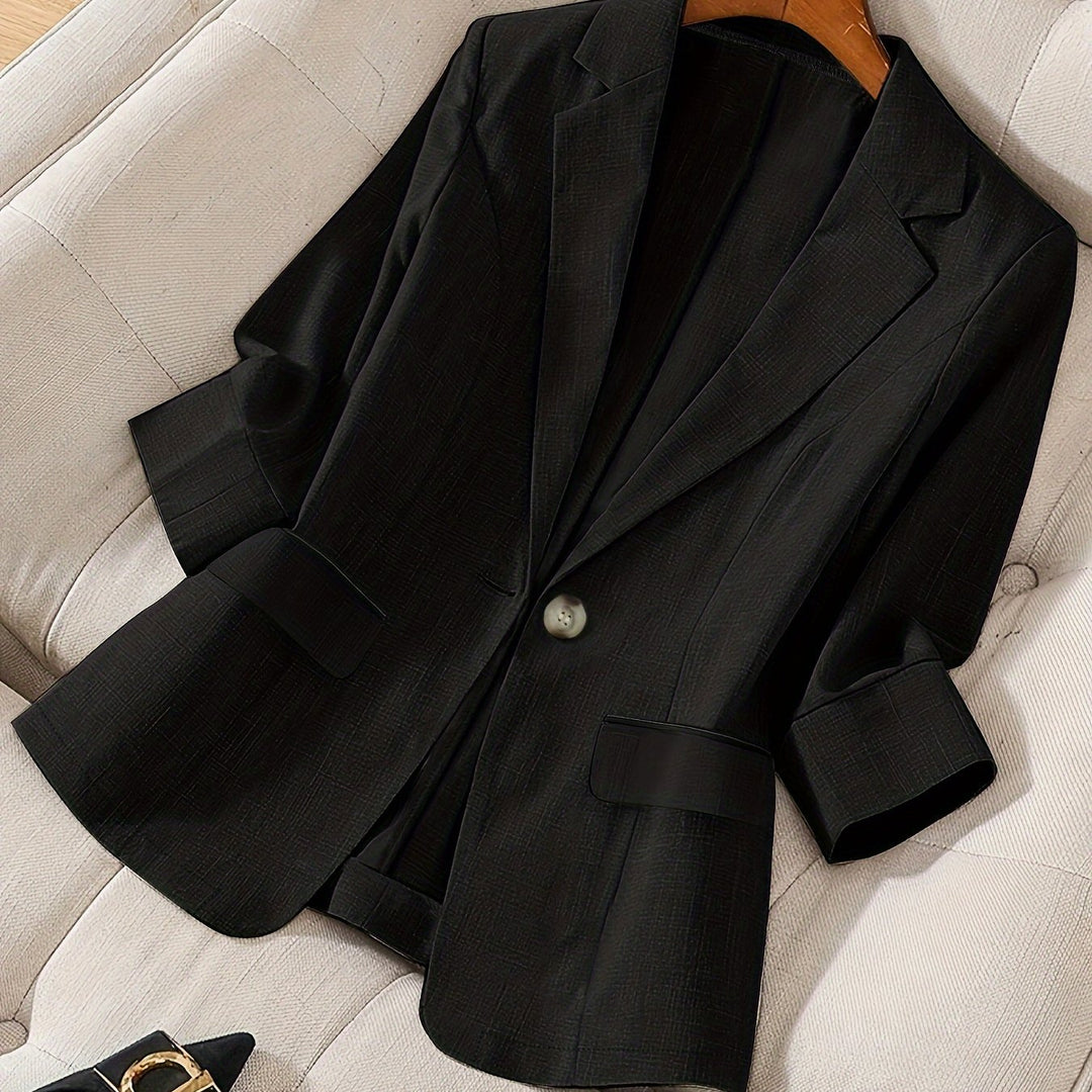 Professional women's tailored jacket, a must-have cropped blazer.