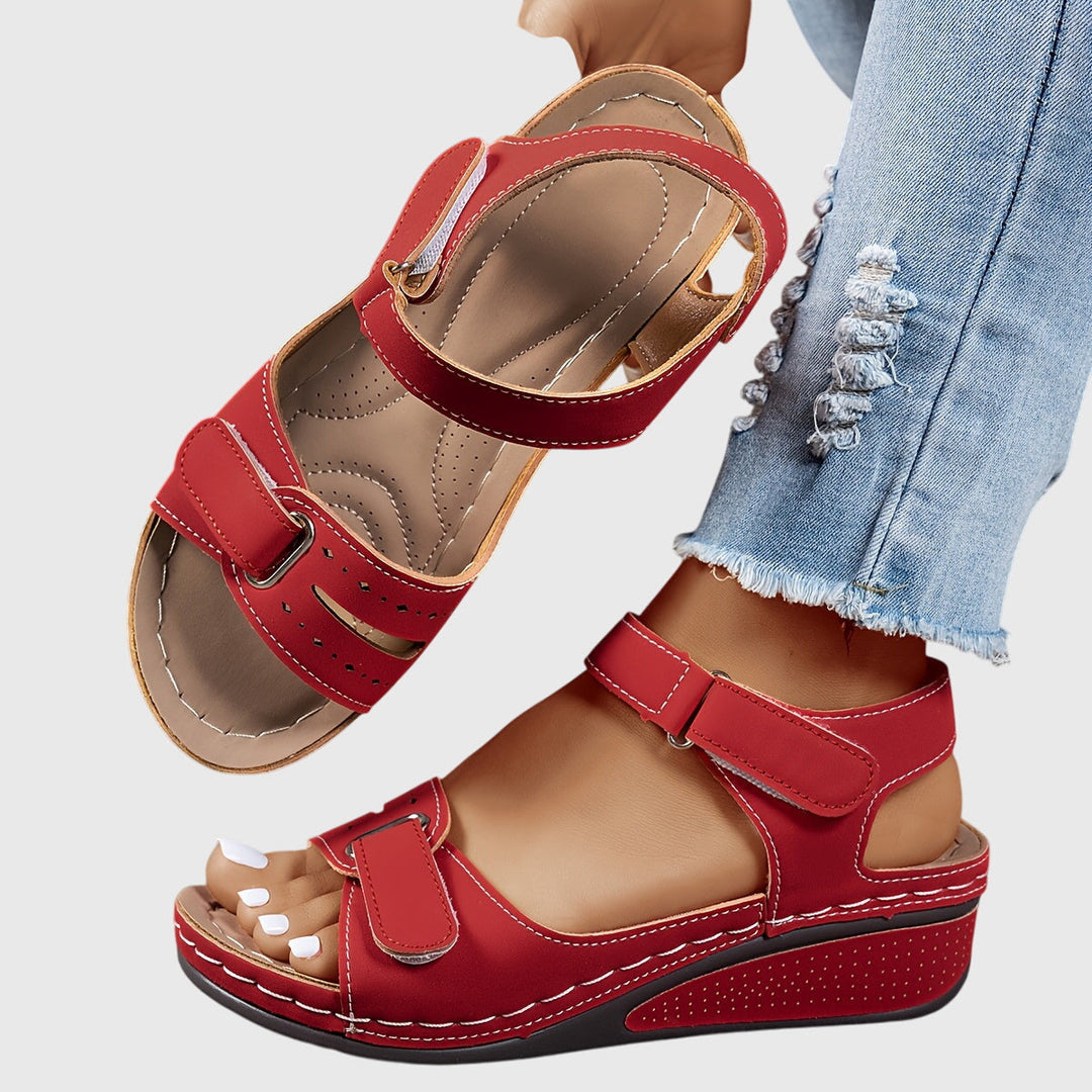 Women's crystal orthopedic sandals, ultimate comfort & arch support for pain relief.