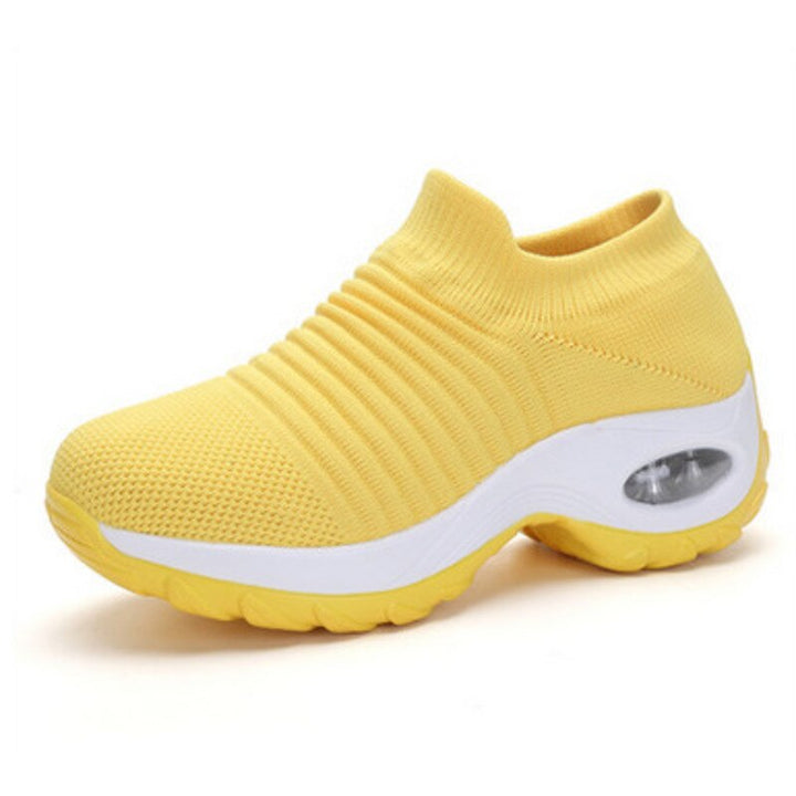 Softly cushioned women's orthopedic shoes providing essential arch support for maximum comfort and walking ease.