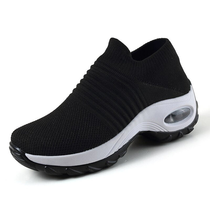 Ergonomic women's comfort footwear with advanced arch support, designed for foot pain relief and healthy walking.