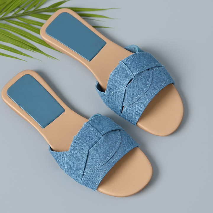 Women's Effortless Comfort Slide Sandals, perfect for casual everyday wear in summer.