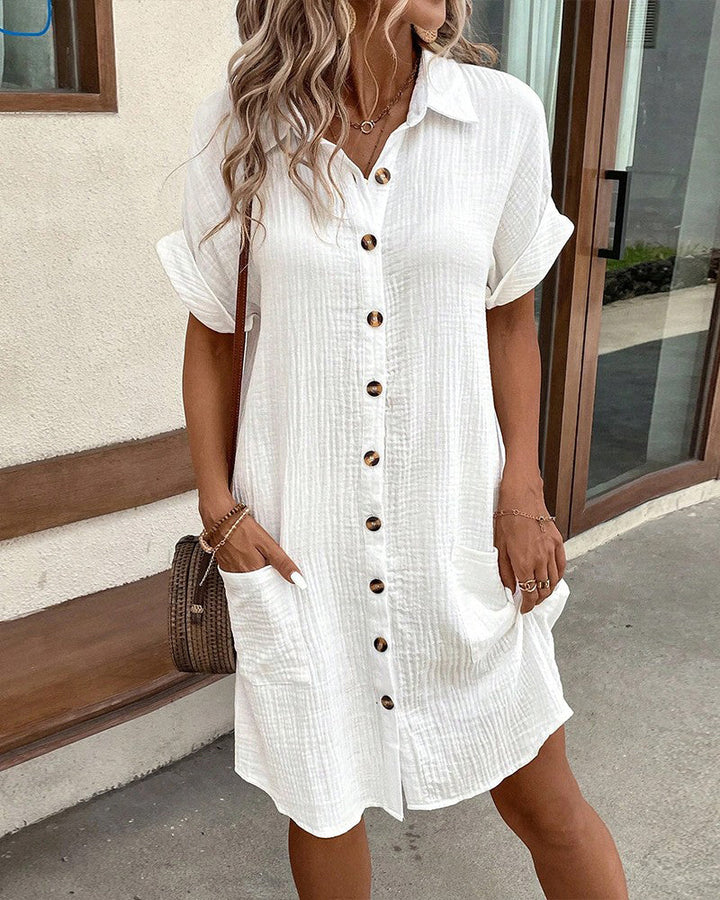 Flowy women's summer dress, relaxed fit & breathable. Comfortable everyday sleeveless sundress for warm days.