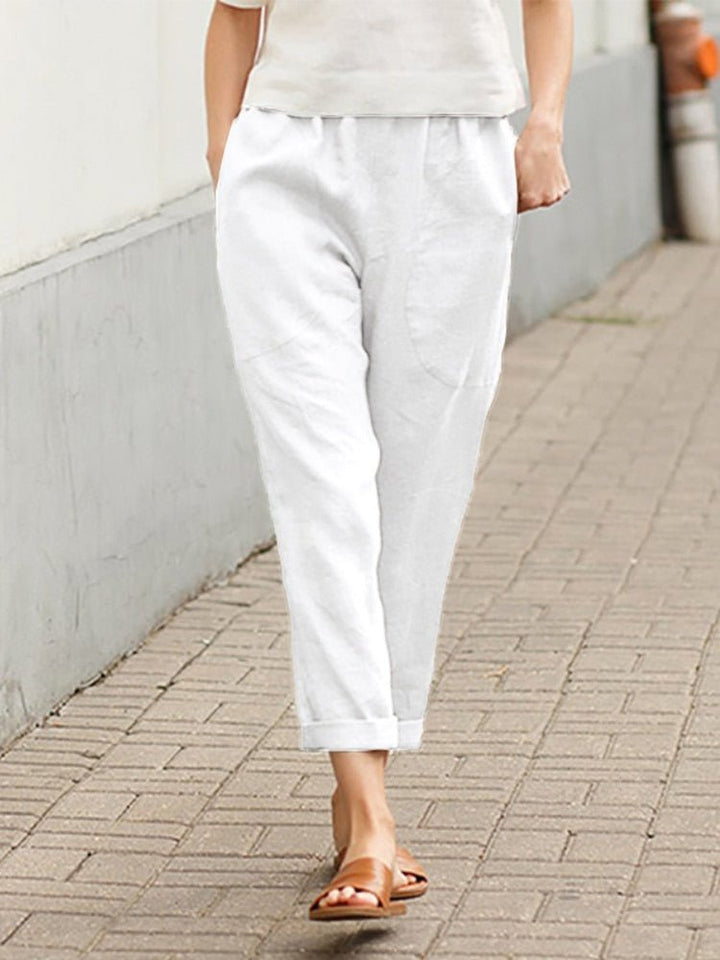 Effortlessly chic relaxed fit women's pants, perfect for versatile casual wear.
