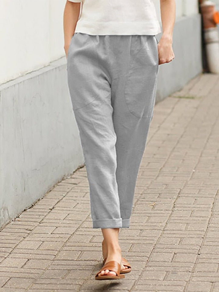 Versatile relaxed fit pants, a bestseller for women's work and travel fashion.