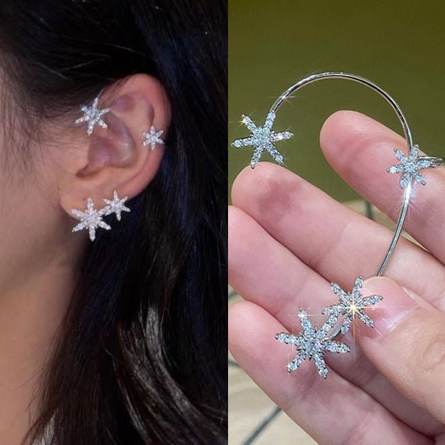 Fashionable gold leaf design adjustable clip-on earrings, elegant women's piercing-free jewelry.