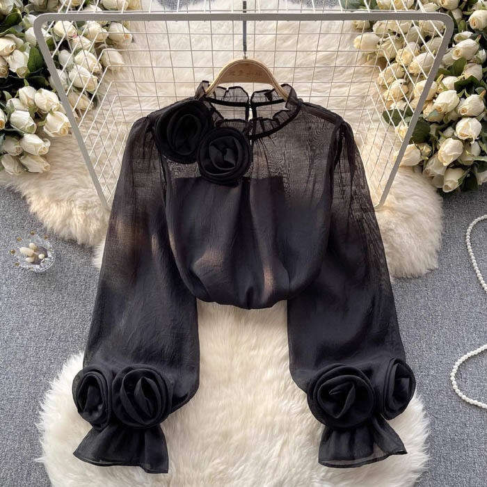 Fashionable women's blouse, a lightweight & stylish everyday top, elegant for spring and workwear.