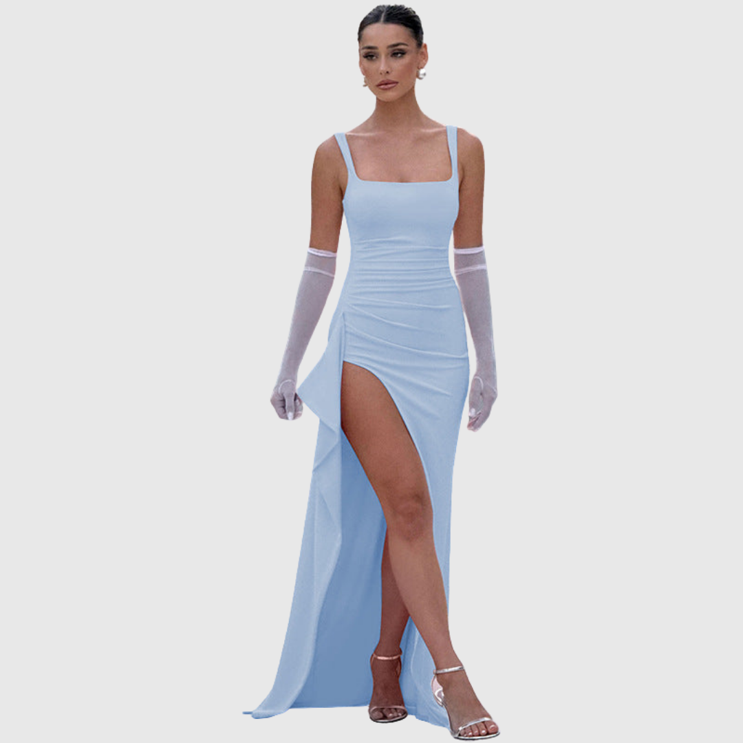 Women's stunning bodycon maxi dress, a sophisticated formal evening gown.
