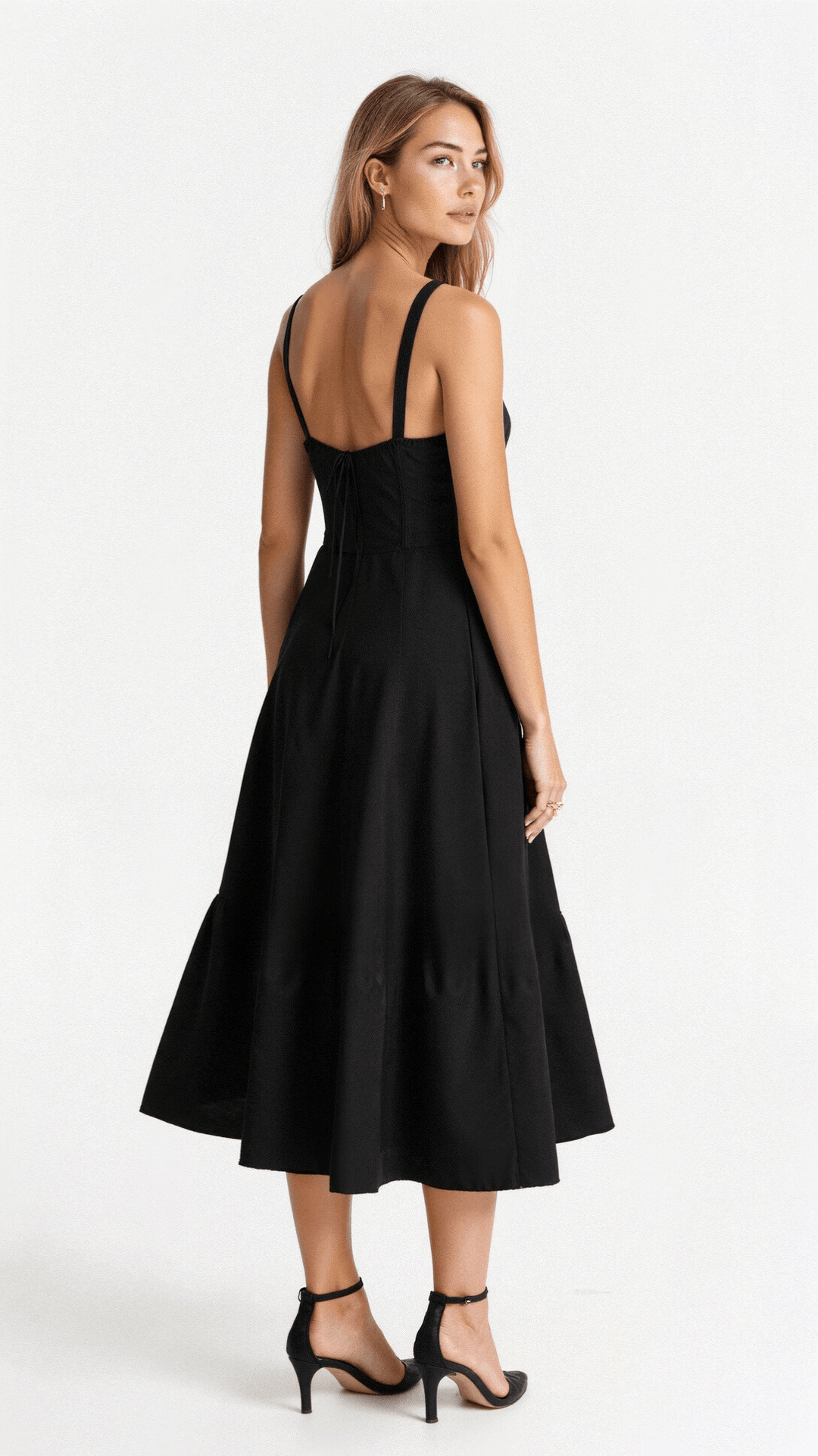 Beautiful floral corset midi dress for women, perfect for elegant formal wear & summer occasions.