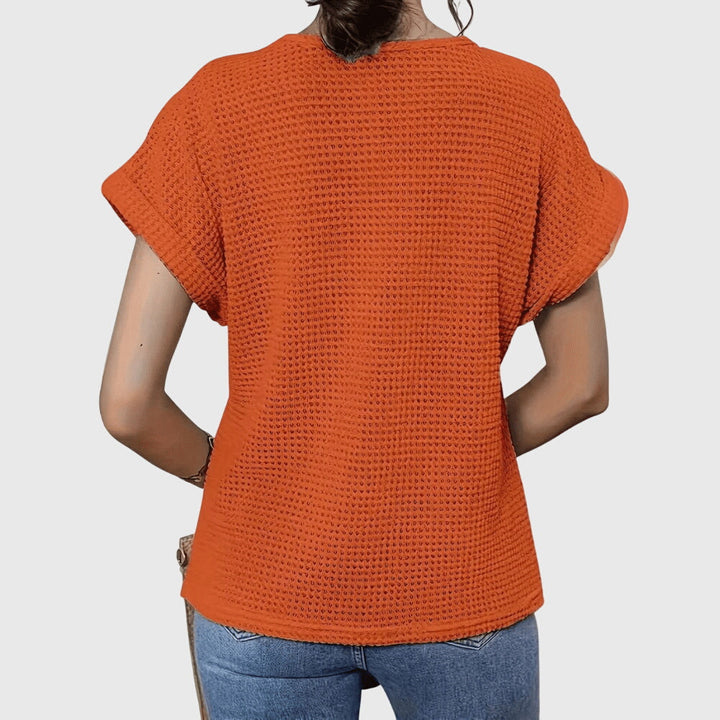 Relaxed fit elegant women's blouse, featuring delicate lace and bohemian Ibiza style.