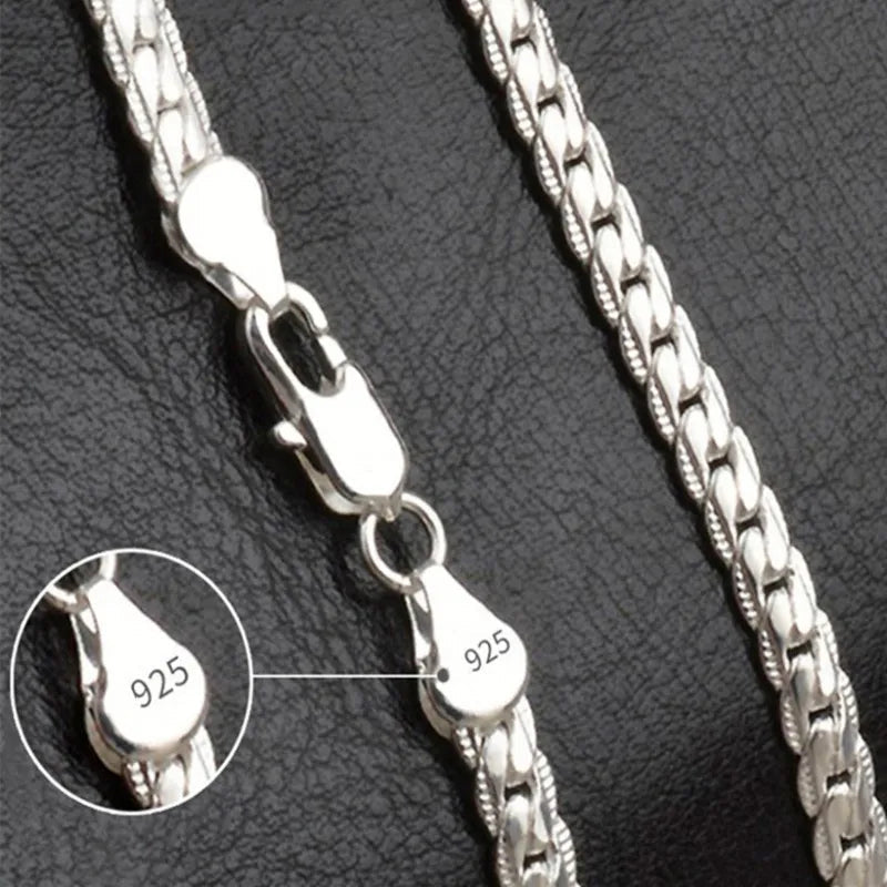 Women's elegant silver lucky charm necklace. Delicate pendant for everyday wear or a special gift for her.