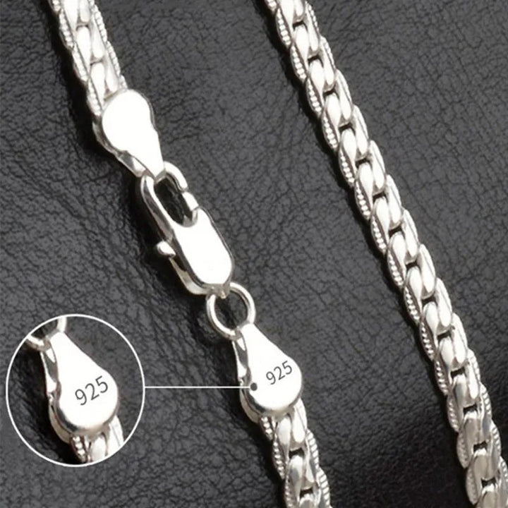 Women's elegant silver lucky charm necklace. Delicate pendant for everyday wear or a special gift for her.