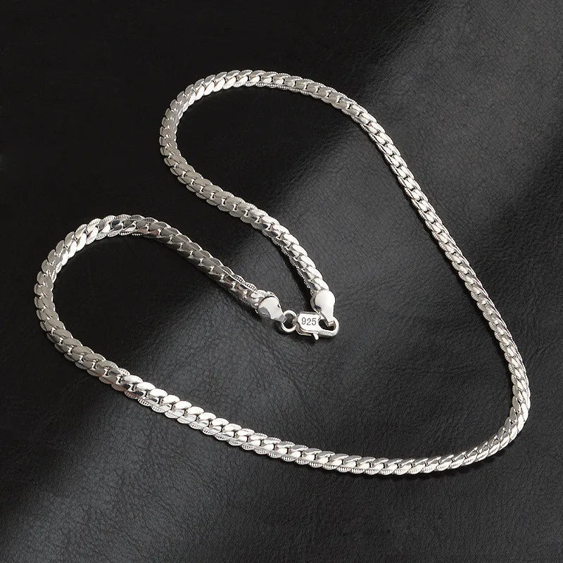 Dainty women's silver lucky necklace. An elegant, versatile gift for her, suitable for everyday wear or special occasions.
