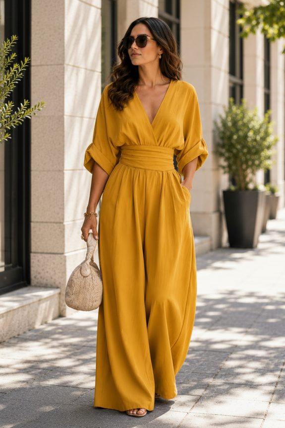 Versatile women's jumpsuit, a comfortable and elegant one-piece outfit for effortless style from casual to formal.