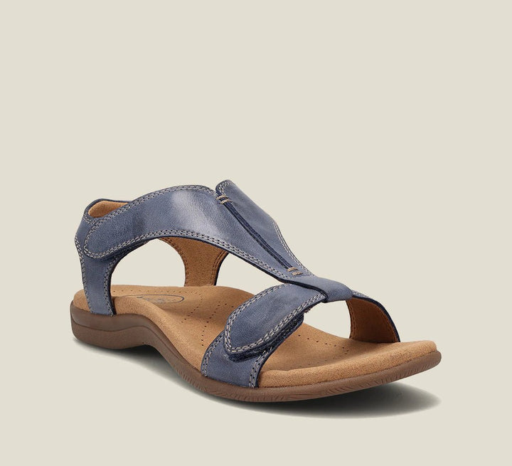 Elegant women's summer sandals with supportive orthopedic design and cushioned comfort for casual wear.