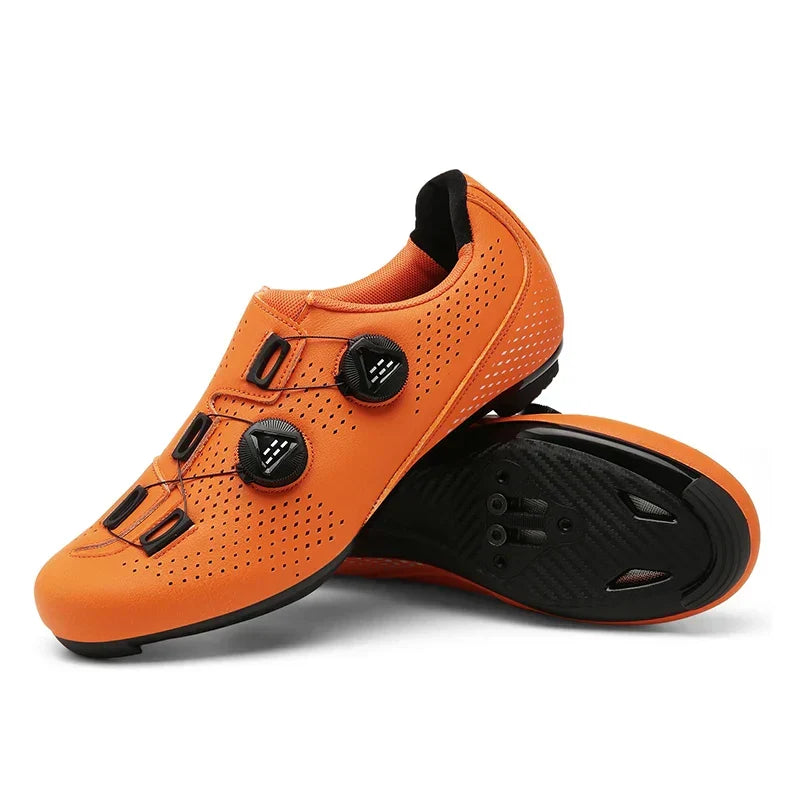 Versatile women's clipless cycling shoes for both road cycling and mountain biking. Secure, comfortable fit.