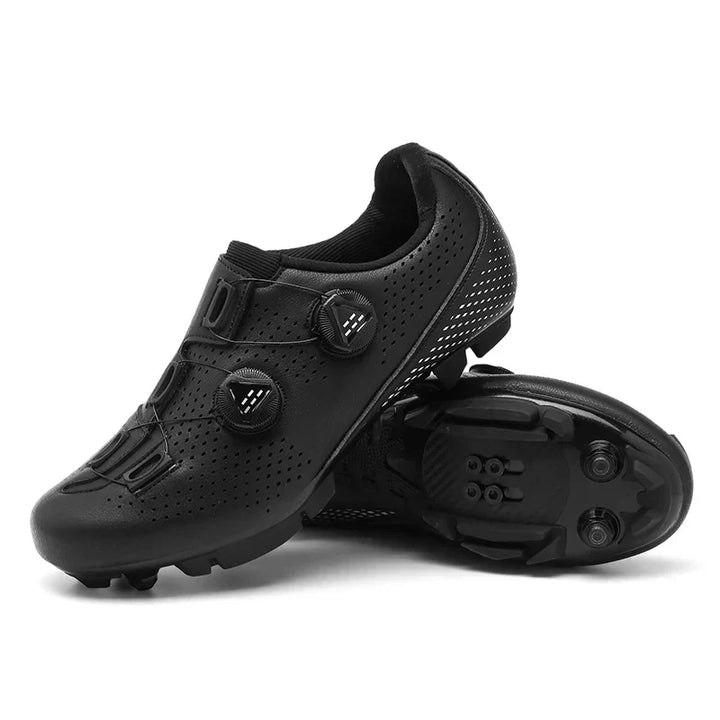 Clipless women's cycling shoes, offering a secure fit and maximum power transfer for elite performance.