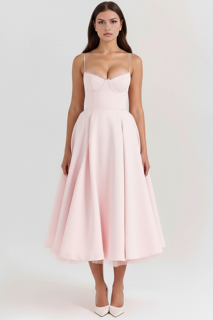 Celebration midi dress for women. Elegant & versatile, perfect for parties & formal events.