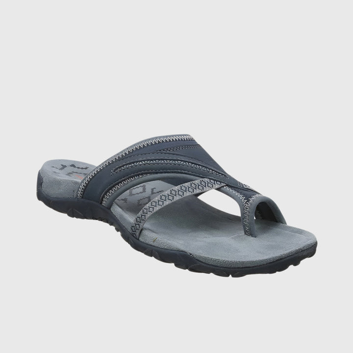 Non-slip women's sandals, offering ergonomic arch support & cushioning for secure, all-day comfort.