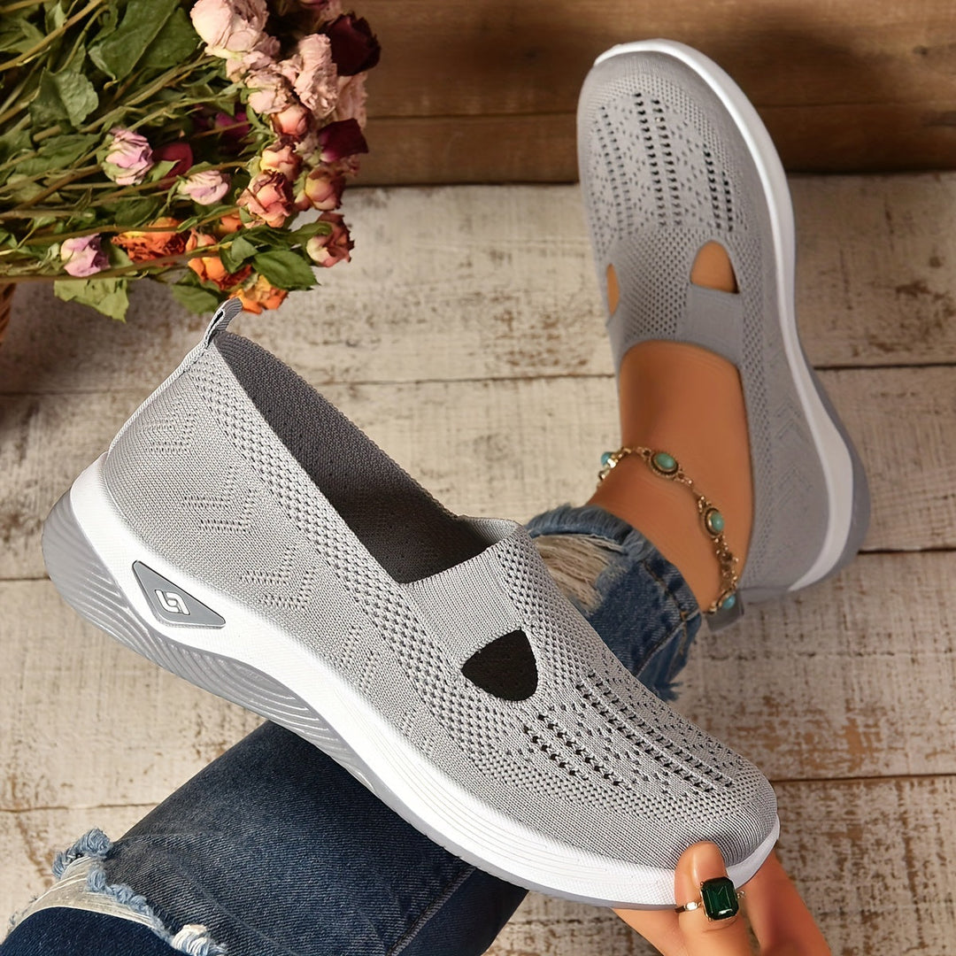 Athleisure women's lightweight slip-on sneakers, ergonomic design for everyday comfort.