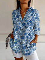 Dark Blue Floral