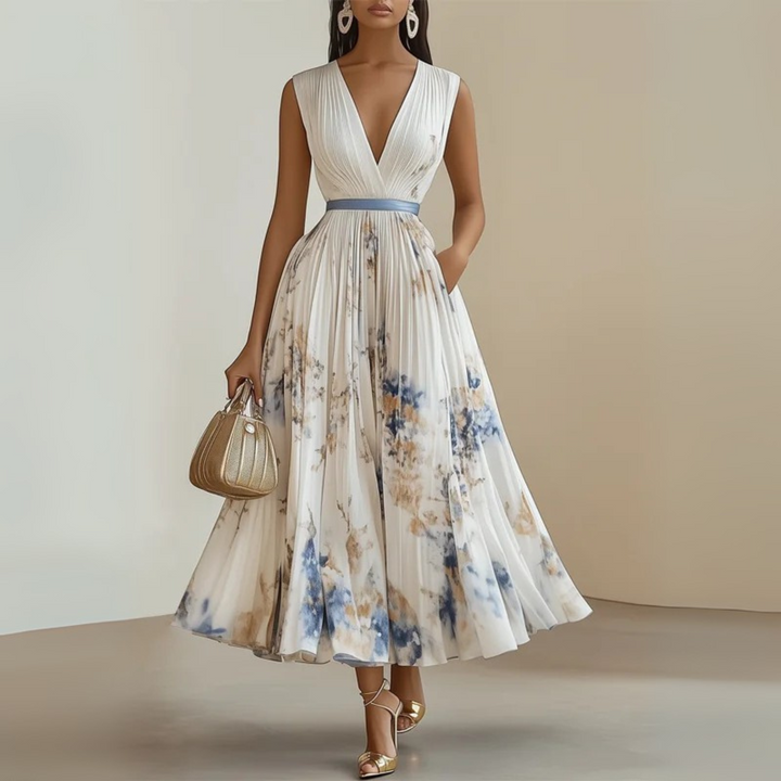 Comfortable women's sleeveless maxi dress, perfect for casual wear, beach trips, or evening.