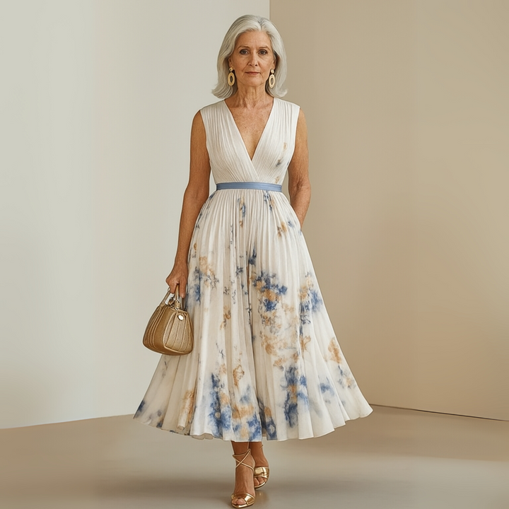 Lightweight sleeveless maxi dress for women, perfect for summer, vacation, and relaxed elegant style.