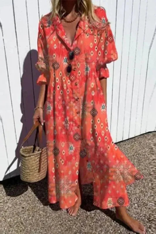 Relaxed fit maxi dress for women, a comfortable and stylish addition to your spring dress collection.